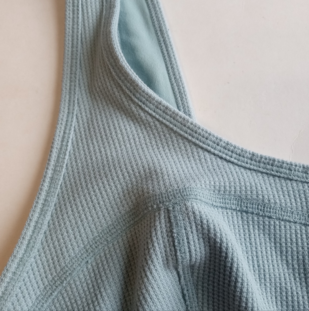 SOLD!Fabletics Serena Lounge Bralette In Silvermist Mint Blue - Picture 7 of 8
